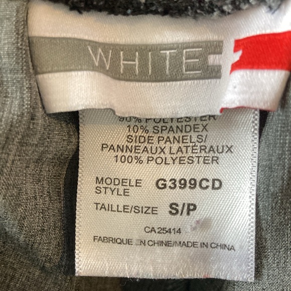 White Athletic Pants, Sz S EUC - Picture 8 of 8